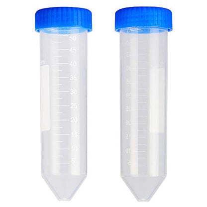 StonyLab Conical Centrifuge Tubes, 50ml Polypropylene Graduated Conical Centrifuge Tube with Screw Cap, Pack of 25 (50ml, 25 Packs)