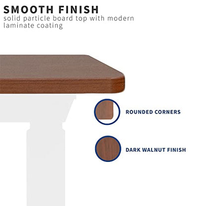 VIVO Dark Walnut 71 x 30 in Table Top, DESK-TOP72-30D - color: Dark Walnut