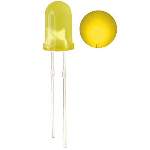 100pcs Ultra Bright 5mm LED Light Emitting Diode Diffused Yellow - color: 5mm Yellow 100pcs