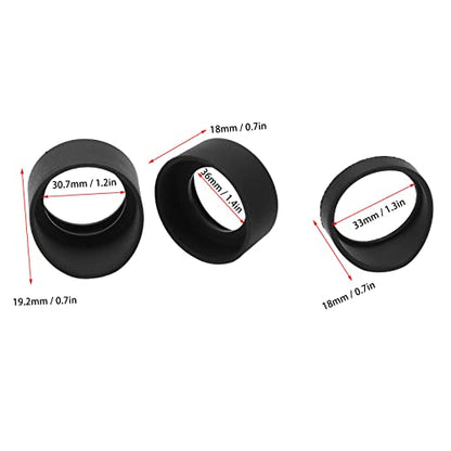 Binocular Eye Cups Replacement,Rubber Eye Cups for Binoculars,Microscope Rubber Eye Binocular Eye Cups for telescopes 3pcs Microscope Eyepiece Eyeshields Soft Rubber Eyepiece Covers for SW SM ZM