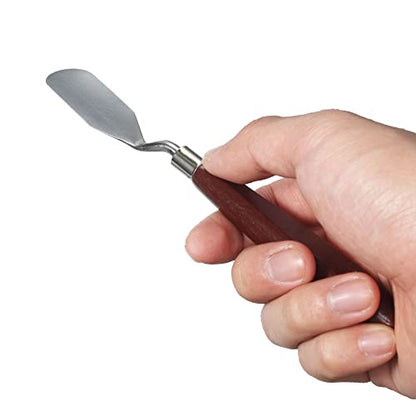 MMOBIEL 5Pcs 3D Printer Accessories 3D Print Removal Tool Shovel Tool Set, Stainless Steel 3D Printer Spatula Palette Knife with Sturdy Wooden Handle to Remove Models from 3D Printers