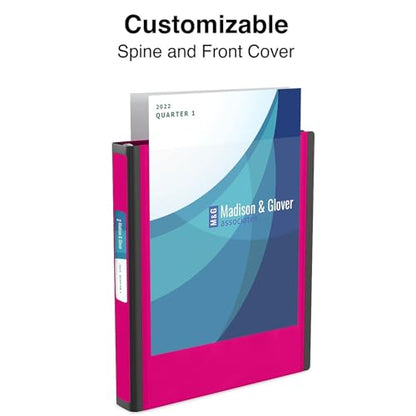 Staples Better 1.5-Inch 3-Ring Binder, Pink, Heavy-Duty - color: Pink, size: 1.5-Inch