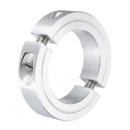 uxcell Double Split Clamp-On Shaft Collar 1-7/8" Bore, Aluminum Alloy - size: 1-7/8"