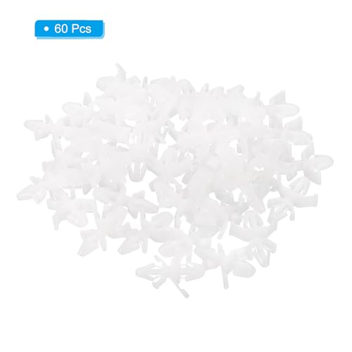 PATIKIL 60PCS PCB Board Isolation Column, Nylon Reverse Locking Circuit Board Clips Standoff Double Head Insulation Bracket Support Height 4.9mm /0.19" - size: 4.9mm /0.19"