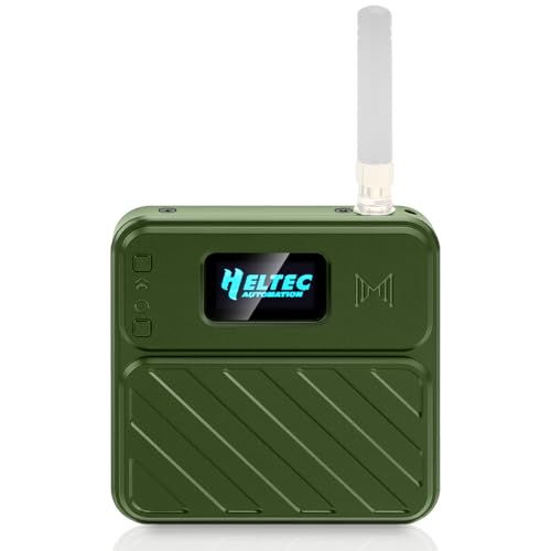 Heltec V3 Case for ESP32 LoRa V3 Development Board Custom Meshtastic Case with Antenna Port and Charging Slot (N32 Plus, Green) - color: Dark Green