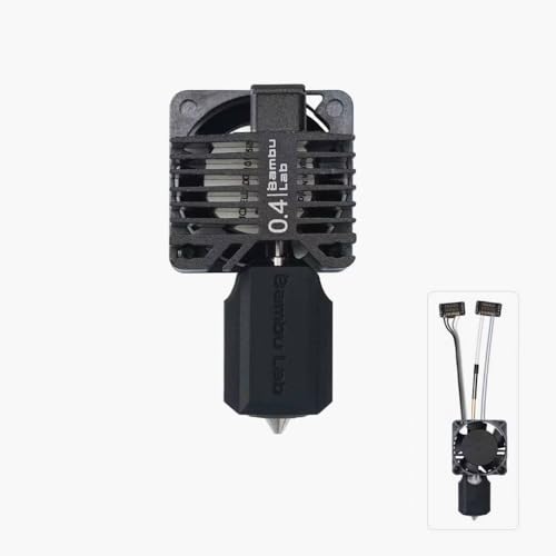 Bamboo LAB Hardened Steel Complete Hotend Kits Set with Fan for Bambu LAB P1,P1P,P1S 3D Printer 0.4MM