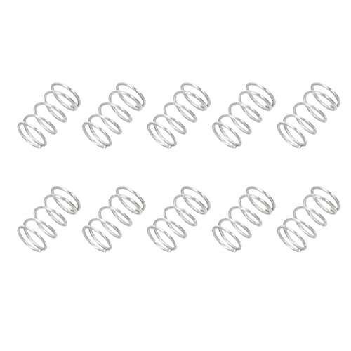 PATIKIL Compression Spring 0.3mm Wire Dia x 3mm OD x 5mm L SUS304 10Pcs - size: 0.3x3x5mm