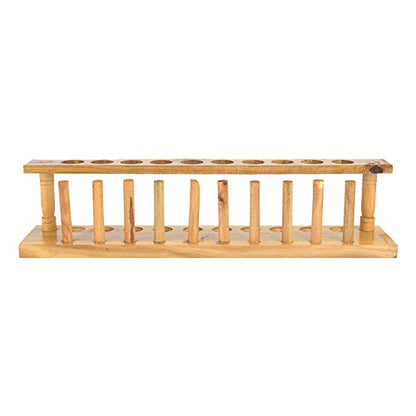 Test Tube Rack, Test Tubes with Rack Wooden Test Tube Stand, Lab Test Tube Stand for Home Lab Chemical Lovers Laboratory (6-Hole Wooden Test Tube Rack) (8-Hole Wooden Test Tube Rack) (10-Hole