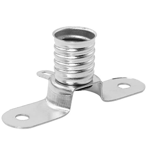 10PCS E10 2.5V/0.3A Miniature Screw Base Light Bulbs and 10PCS E10 Light Socket Bulbs Lamps Base Holders for Home Experiment Circuit Electrical Test Accessories