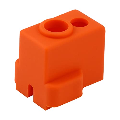 POLISI3D 4pcs 3D Printer Silicone Socks Cover Replacement for High Flow Ender 3 Red Lizard k1 V5 Volcano Hotend Heater Block use