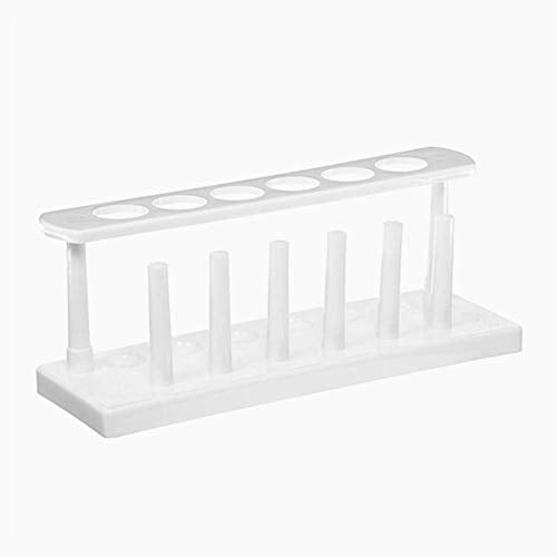 25mm in-line White Test Tube Rack, 6 Place, Karter Scientific 411C1 (Case of 75) - size: 25MM, style: Case of 75