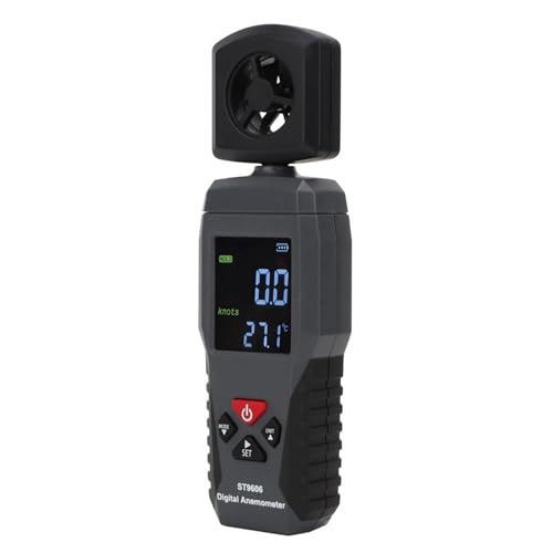Eujgoov SMART Sensor Wind Speed Meter, Portable Digital Anemometer with LCD Display, Accurate Wind Measurement for Outdoor Activities and Weather Monitoring