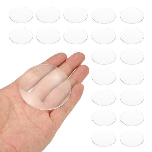 PATIKIL 20 Pack Biconvex Lens, 60mm Dia. 180mm Focal Length Spherical Optical Lenses Magnifier Paperweight Acrylic Double Convex for DIY Office Desk Home Science Experiment Telescope - size: 60mm Dia. x 180mm Focal Length