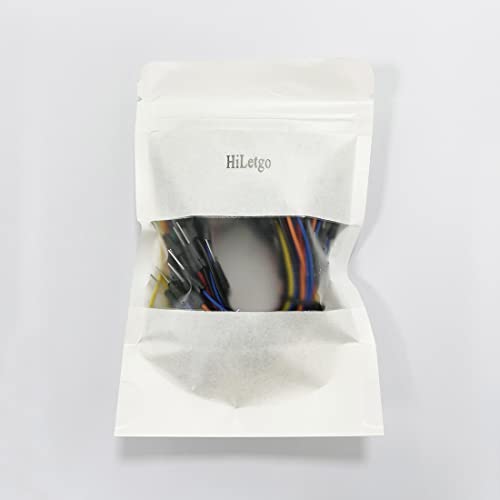 HiLetgo Pack of 3 Set 65pcs Assorted Multicoloured Solderless Wires Flexible Breadboard Jumper Wires Male to Male