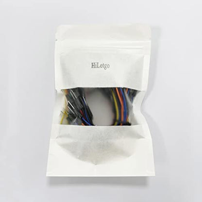 HiLetgo Pack of 3 Set 65pcs Assorted Multicoloured Solderless Wires Flexible Breadboard Jumper Wires Male to Male