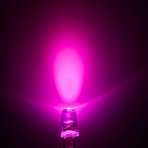 CHANZON 20 pcs Pre-Wired 5mm Pink LED Diode Lights (DC 12V) - color: I) Pink(20pcs)