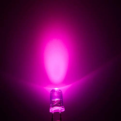 CHANZON 20 pcs Pre-Wired 5mm Pink LED Diode Lights (DC 12V) - color: I) Pink(20pcs)