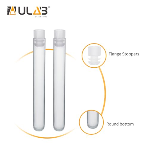 ULAB Scientific White Tube Rack and Plastic Test Tubes Set, Include 1pc of White Tube Rack, 60pcs of Plastic Macaroon Party Tubes Shot Glasses, Nature Color, UTR1015 - style: Rack & 60pcs Nature Color Tubes