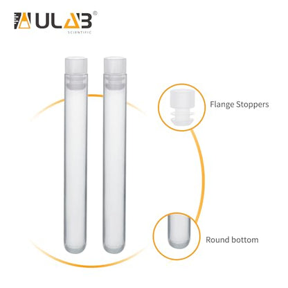 ULAB Scientific White Tube Rack and Plastic Test Tubes Set, Include 1pc of White Tube Rack, 60pcs of Plastic Macaroon Party Tubes Shot Glasses, Nature Color, UTR1015 - style: Rack & 60pcs Nature Color Tubes