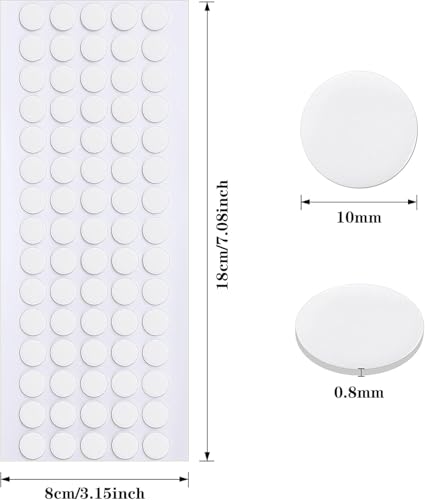 JANYUN 280 Pcs Sticky Dots Stickers,10mm Round Putty Clear Sticky Tack - size: 10mm Round 280pcs
