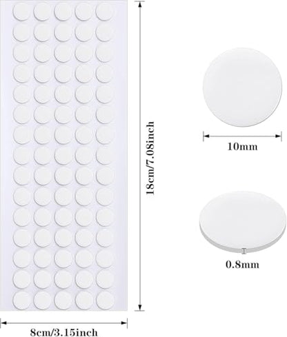 JANYUN 280 Pcs Sticky Dots Stickers,10mm Round Putty Clear Sticky Tack - size: 10mm Round 280pcs