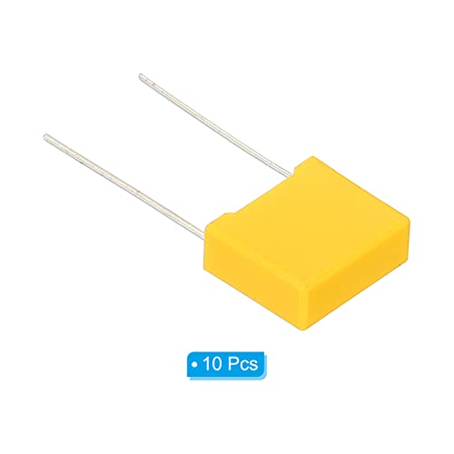 PATIKIL Safety Capacitors, 10 Pack 0.0047uF AC 310V 10mm Pin Pitch 13x11x5mm Polypropylene Film Capacitor Assortment Kit for DIY Electronic Products - style: 0.0047 uF