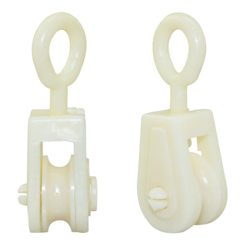 10PCS Plastic Mini Pulley Snatch Rigging Blocks for DIY School Pulley Frame Project Wire Amateur Radio Loop Antennas