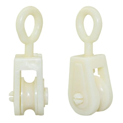 10PCS Plastic Mini Pulley Snatch Rigging Blocks for DIY School Pulley Frame Project Wire Amateur Radio Loop Antennas