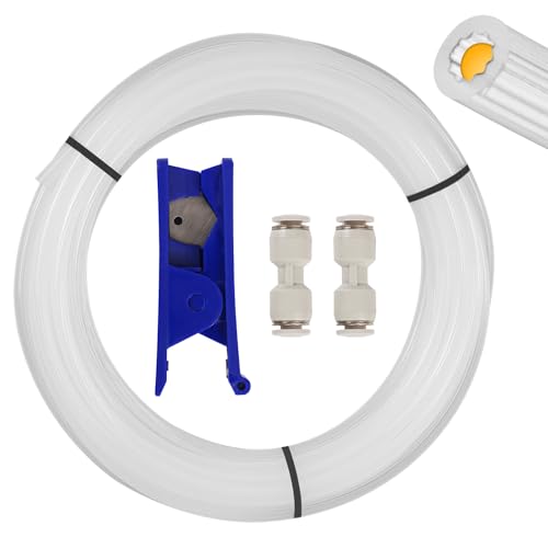 Sovol Upgraded PTFE Tube Star-Shaped Inner 5M/16.4ft with Low Resistance - size: 5 Meter (Star-shaped)