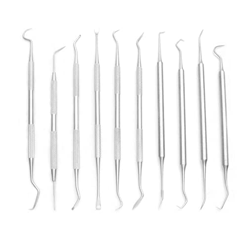 10 Pcs 3D Printer Removal Cleaning Tool Kit Black-10 Steel Picks - color: Black- 10 Steel Picks
