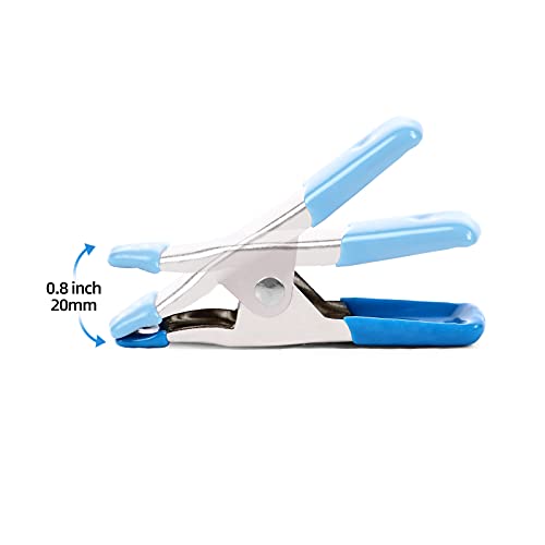 Small Spring Clamps for Woodworking,Backdrop Clips,Mini Clamps for Crafts,Photography Studio and Muslin Backdrop,Metal Heavy Duty 2Inch 30PCS
