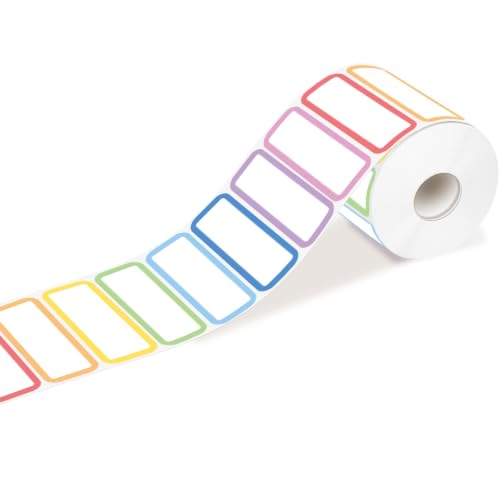 1x3 Removable Freezer Labels 300pcs, Writable Stickers for Storage & Office - color: Rainbow, size: 1x3 Inch
