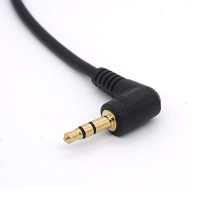 Short 3.5mm Right Angle Cable, Gold Plated 90 Degree - size: 20 cm