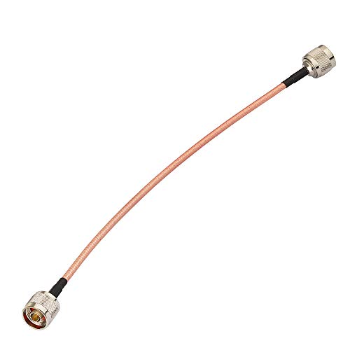 Eightwood N Male to N Male Jumper Low Loss RG400 Cable 12 inch - color: male-male 12 inch