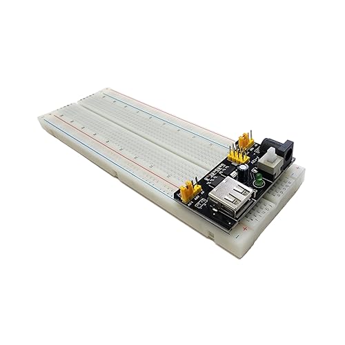 Breadboard Power Supply Module 2-Pack, 3.3V 5V Selectable Output, for Solderless Breadboard, Arduino, ESP32, ESP8266, Raspberry Pi, DIY Electronics