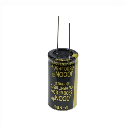 5 Pieces 50V 6800UF 22x40mm Lead Wire Aluminum Electrolytic Capacitor High Frequency Low Equivalent Series Resistance 50 Volt 6800 UF - size: 50V6800UF