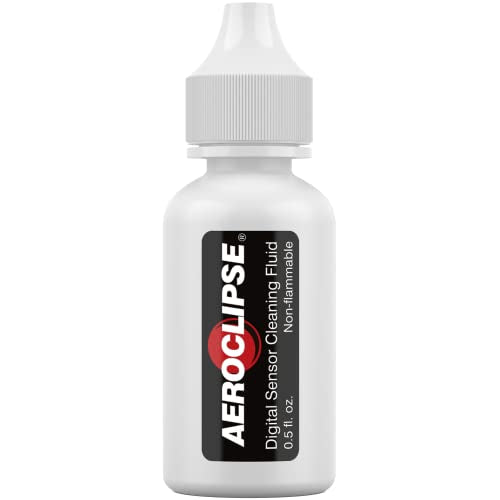 Aeroclipse Optic Cleaning Fluid - Non-Flammable Camera Lens Cleaner and Digital Sensor Cleaning Solution for Coated Lenses, Telescope, Projector and Other Optical Products - Dropper Tip (15ml) - 0.5oz - size: 0.5oz, style: Aeroclipse