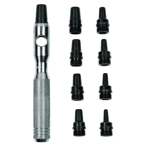 Mayhew Tools 66012 Hollow Punch, 10-Piece Set, Black - size: 10-Piece Set, style: SAE