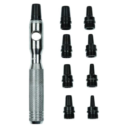 Mayhew Tools 66012 Hollow Punch, 10-Piece Set, Black - size: 10-Piece Set, style: SAE