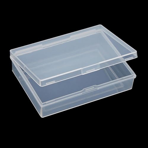 Small Bead Organizers, 24 Pieces Mini Clear Plastic Round Storage Jars for Beads,Buttons, Jewelry