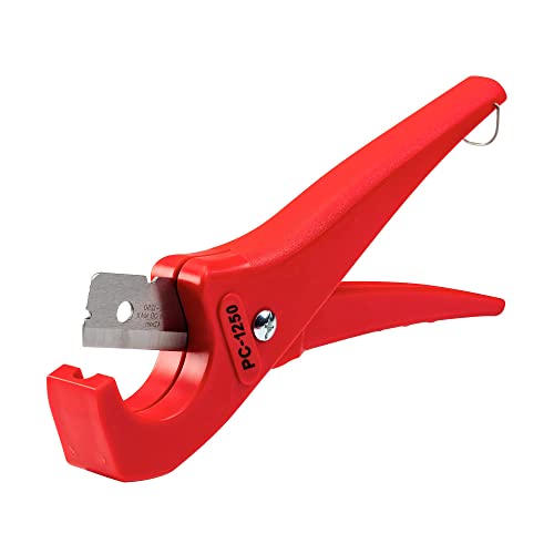 RIDGID 23488 Model PC-1250 Single Stroke Plastic Pipe and Tubing Cutter, 1/8-inch to 1-5/8-inch Pipe Cutter - size: Small