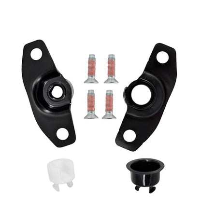 Tailgate Hinge Pair Kit, Bolts, Screws, Bushings for 2017-2024 Ford Super Duty