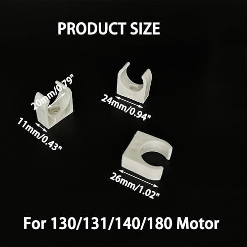 15PCS Toy Motor Plastic Base Mounting Bracket Holder Motor Mounting Fixing Seat for DIY Toy Car Motor Parts (20mm Diameter) - style: 20mm Diameter