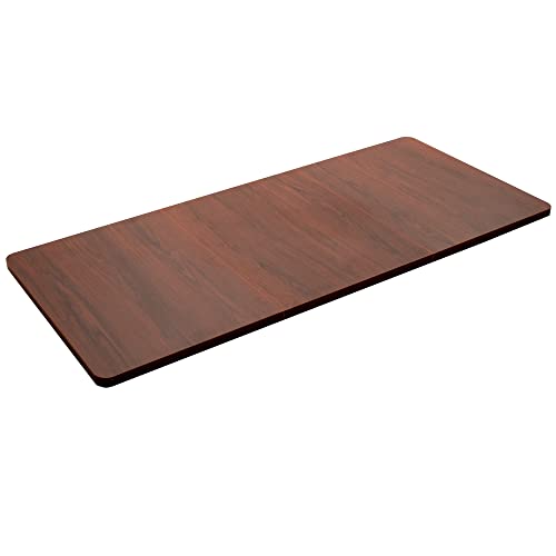 VIVO Dark Walnut 71 x 30 in Table Top, DESK-TOP72-30D - color: Dark Walnut