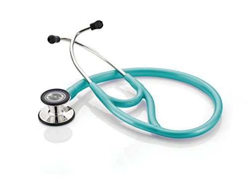 ADC Adscope 601 Convertible Cardiology Stethoscope, AFD Tunable Technology - color: Mirror Metallic Caribbean