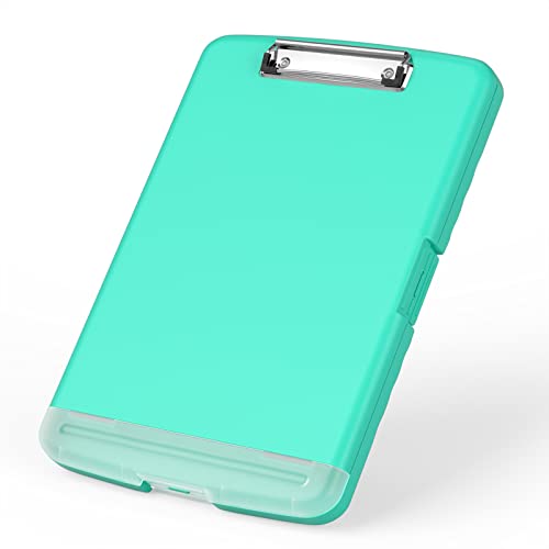Rimilak Clipboard with Storage, 8.5 x 11'' High Capacity Clip Board, Green - color: Green
