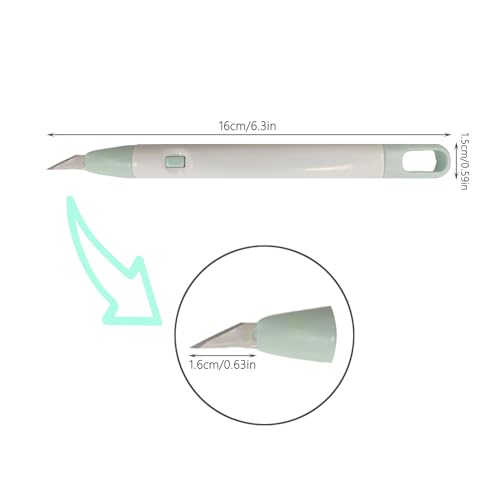 KINGFINGER Precision Craft Knife Set, 7-Piece Hobby Knife Kit with Case, Includes 6 Replaceable Blades, Ideal for Crafting, Scrapbooking, Rubber Stamps & DIY Projects