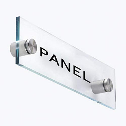 Standoff Screws 3/4" x 1-5/8" - Lantee 20 Pcs Stainless Steel 19 x 40mm Standoff Mounting Hardware Bolts for Glass Signs - color: Silver, size: 3/4" x 1-5/8" / 19 x 40mm