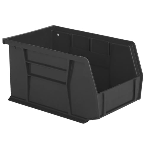 HE HUDSON EXCHANGE 9.5" x 6" x 5" Plastic Stackable Storage Bin, Black - color: Black, size: 1 Pack