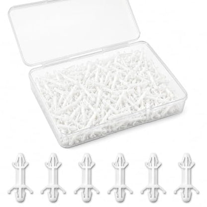 Marsui 200 Pcs Nylon PCB Standoffs, Double Head Push in Clips, 12.9mm - size: 12.9mm